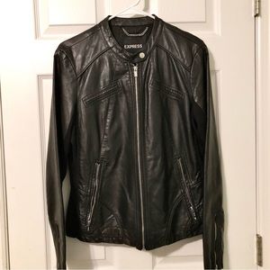 Express Comfortable Leather Jacket (pre-owned)